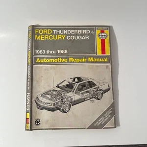 Haynes Ford Thunderbird Mercury Cougar 1983-1988 Auto Repair Manual 1338 - Bild 1 von 2