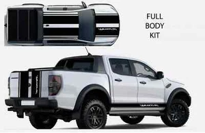 Fits Ford Ranger Graphics Kit Bonnet Rear Side Stripes 4x4 Utility Decals Kit - Picture 1 of 4