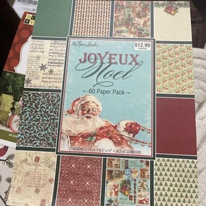 8.5x11 Scrapbooking 60 Paper Pack Christmas - NEW - Picture 1 of 7