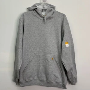 Carhartt Men's Hoodie XL Loose Fit Midweight Hooded Sweatshirt Gray Heather XL - Picture 1 of 8