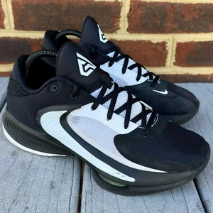 Nike Zoom Freak 4 TB Men’s Size 7.5 Black White Giannis Basketball Shoes - Picture 1 of 12