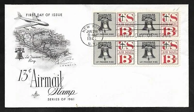 #C62 13c Liberty Bell - ArtCraft FDCB4 - Image 1 of 2