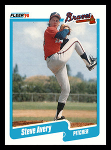 1990 Fleer Update Steve Avery  #U-1 Atlanta Braves