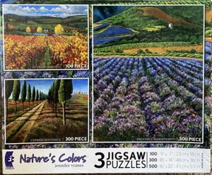 Ceaco jigsaw puzzle three-pack;  Nature's Colors;  100 to 500 pcs - Picture 1 of 1