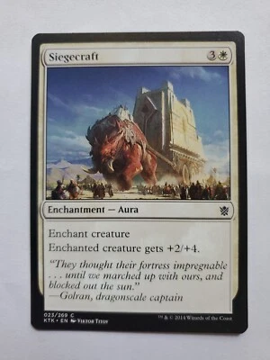 MTG Magic The Gathering Card Siegecraft Enchantment Aura White Khans Of Tarkir  - Image 1 of 2