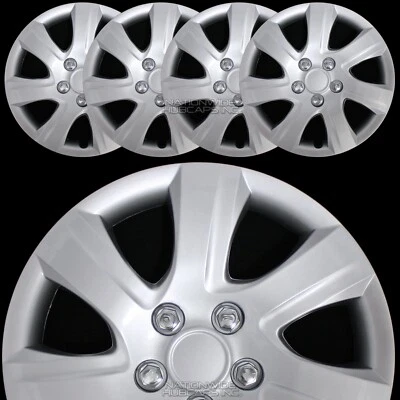 Tampas de cubo completas 4 serve para Toyota Camry 2010-2011 L LE 16" com aro de aço - Imagem 1 de 4