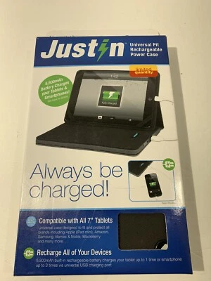 Rechargeable Power Case for 7" Tablets and phones Innovative Technology JustIn - Image 1 of 4