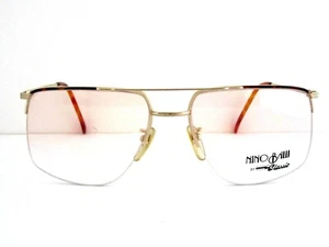 NINO BALLI By Classic NB 125 Men's Semi Rimless Eyeglass Frames Japan 90s NOS - Picture 1 of 3