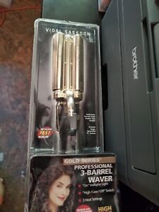 Vidal Sassoon Gold Series Professional 3-Barrel Waver Hair S Waves VS184C NEW!