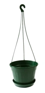 160mm Hanging Basket Pot with Saucer x 50 sets - Indoor Outdoor Plant or Herbs - Picture 1 of 3