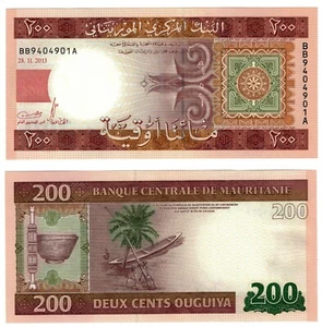 2013 Mauritania 200 Ouguiya Banknote P17 UNC - Picture 1 of 1