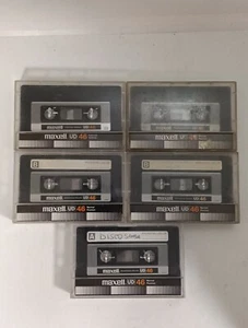 Lotto 5x MAXELL UD 46 1980 musicassette vergini cassette tape vintage - Foto 1 di 3