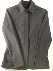 The Limited Women's XS Blazer Grey Stretch Fully Lined Jacket Hidden Buttons - Picture 1 of 9