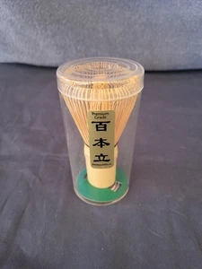 Batidor Matcha de Bambú Dorado Artesanal, Tradicional Japonés Chasen Matcha Nuevo - Imagen 1 de 4