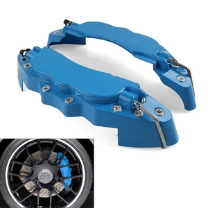 Blue Universal Large Size Metal Style Car Auto Disc Brake Caliper Cover Set Kit - Picture 1 of 9