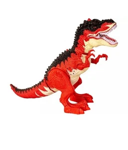 Dinosauro Giocattolo Rosso 34 Cm Con Suoni Cammina Espelle Vapore Depone Uova - Foto 1 di 1