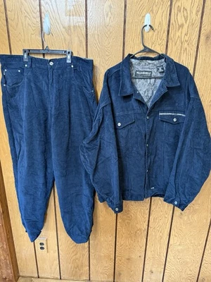 Conjunto jeans vintage Marc Buchanan Pelle Pelle (40/XXL) - Imagem 1 de 4