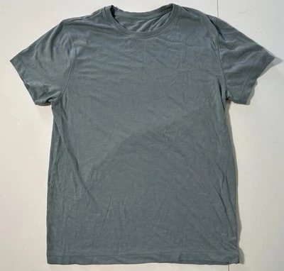 Wolf vs Goat WvG T-Shirt 60% Bamboo 40% Sorona USA Made Sz L Pewter Blue - Image 1 of 4