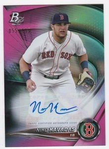 2022 Bowman Platinum Pink Niko Kavadas Boston Red Sox Auto Card /199 - Picture 1 of 1