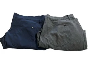 Lot Of 2 Travis Matthew Golf Pants Men’s Sz 42x32 Performance Stretch Blue Gray - Picture 1 of 11