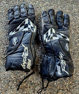 Vtg Choko Pro Racing Snowmobile Insulated Gloves Leather Black Hot Thumbs 2XL - Picture 1 of 6
