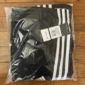 Adidas NWT Size Youth XL 18 20 Track Pants Joggers Black White - Picture 1 of 5