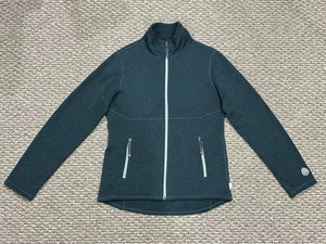 STIO Women’s Sweetwater Fleece Full Zip Jacket Sz M Mock Neck Outdoor Blue Teal - Picture 1 of 15