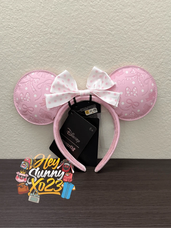 Diadema Loungefly Disney Minnie Mouse lunares orejas rosas Foto 1 de 4