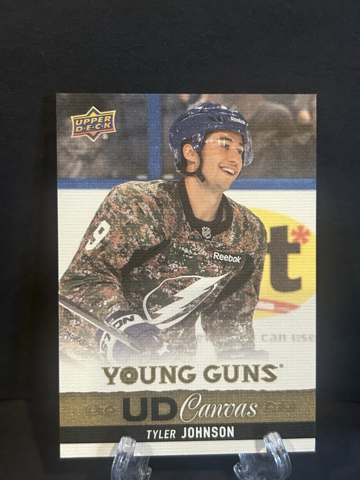 2013-14 Upper Deck UD Canvas Young Guns Tyler Johnson #C227 Rookie RC Tampa Bay - Image 1 of 2