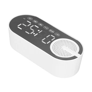 Airshi 5.0 Speaker Speaker Alarm Clock Multifunction 1200mAh Battery Stereo - Photo 1 sur 12