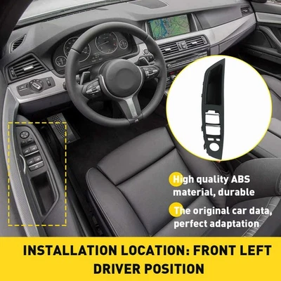 Para BMW 520d 525d 530d 535d 2010-2016 Interruptor de ventana Panel de puerta Manija Apoyabrazos EE. UU. Foto 1 de 4