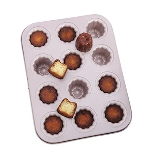 12 Mini Tasse Cannelés Backformen Mini Brotbackform Muffin Cupcake Backblech ... - Bild 1 von 7