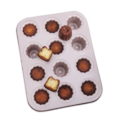 12 Mini Tasse Cannelés Backformen Mini Brotbackform Muffin Cupcake Backblech ... - Bild 1 von 4