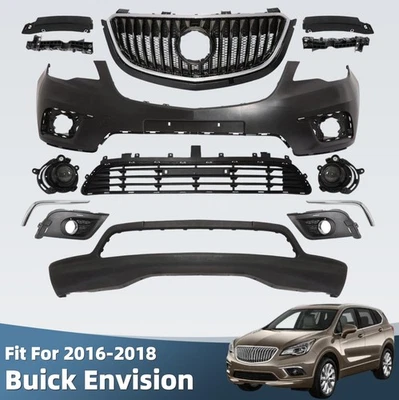 Front Upper Lower Bumper Grille Cover Assembly Kit For 2016-2018 Buick Envision Foto 1 de 4