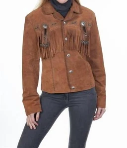 Scully Fringe And Beaded Jacket Size L - Picture 1 of 4