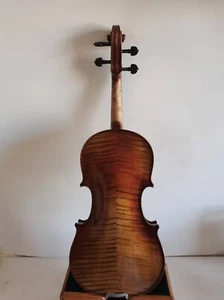 Master 4/4 violin Guarneri model flamed maple back spruce top hand carved K0098 - Picture 1 of 7
