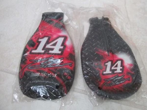 NEW 2 Tony Stewart #14 NASCAR Black and Red Beer Bottle Coozie Koozie - Picture 1 of 2