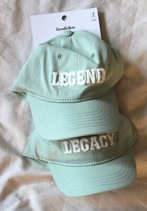 2 Baseball style Hats Green mens womens-Good fellow Co Legend and Legacy - Picture 1 of 1