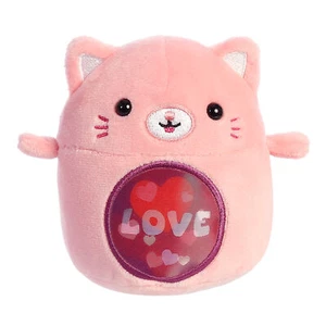 Aurora - Lenticular - 3.5" Love Cat Enchanting Stuffed Animal - Picture 1 of 4