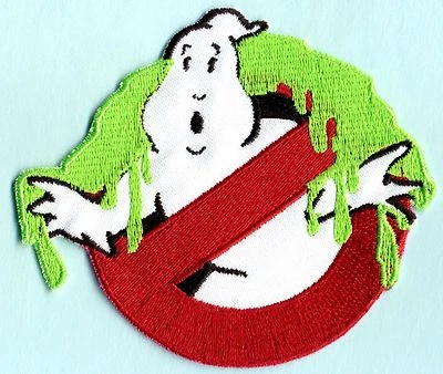 Parche bordado tamaño adulto SLIMED Ghostbusters No Ghost con respaldo planchado Foto 1 de 3