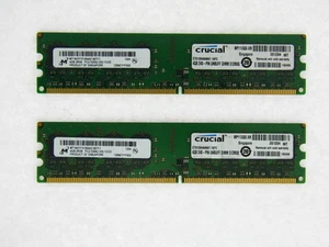 8GB (2x4GB) Micron MT16HTF51264AZ-667C1 DDR2 PC2-5300 DIMM RAM Memory Tested - Picture 1 of 1