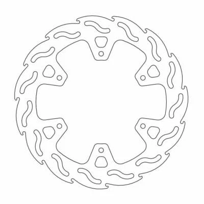 Yamaha YZ 125 1998-2001 Moto Masters Flame Rear Brake Disc - Image 1 of 4