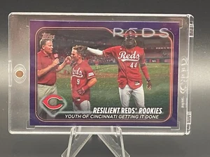 2024 Topps Series 1 Resilient Reds Rookies /799 Elly De La Cruz Rookie Card - Bild 1 von 2