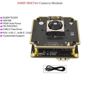 Módulo de cámara USB IMX766 50 MP PDAF enfoque automático AF 82 ° unidad libre UVC sin distorsión - Imagen 1 de 11