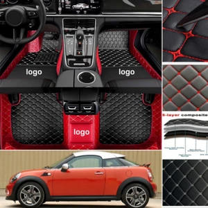 Fit For Mini Coupe 2009-2016 Car Floor Mats Custom Carpets Waterproof Auto Cargo - Picture 1 of 20