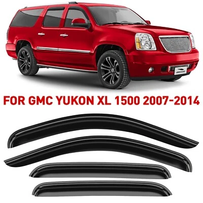 Side Window Deflectors Rain Guards for 2007-2014 GMC Yukon XL 1500 - Image 1 of 4