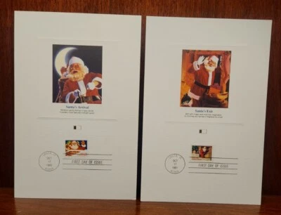 PROOFCARDS 1991 SANTA STAMP W/ POSTCARD ~FIRST DAY OF  ISSUE! - Image 1 of 4