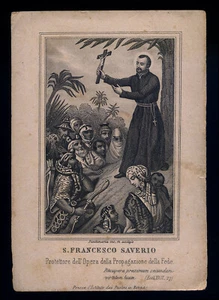 heiliger gravur 1800 S.FRANCESCO SAVERIO - Bild 1 von 1