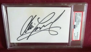 ARIE LUYENDYK INDY RACING HAND SIGNED INDEX CARD AUTO SLABBED PSA/DNA - Picture 1 of 1