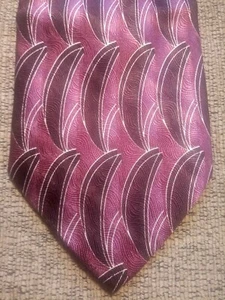 IRVINE PARK Geometric 100% Silk Tie NEW Purple - Picture 1 of 6